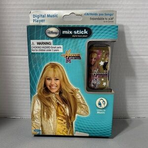 Disney Hannah Montana Retro Mix Stick Digital Music Player 1GB Gold Pink New